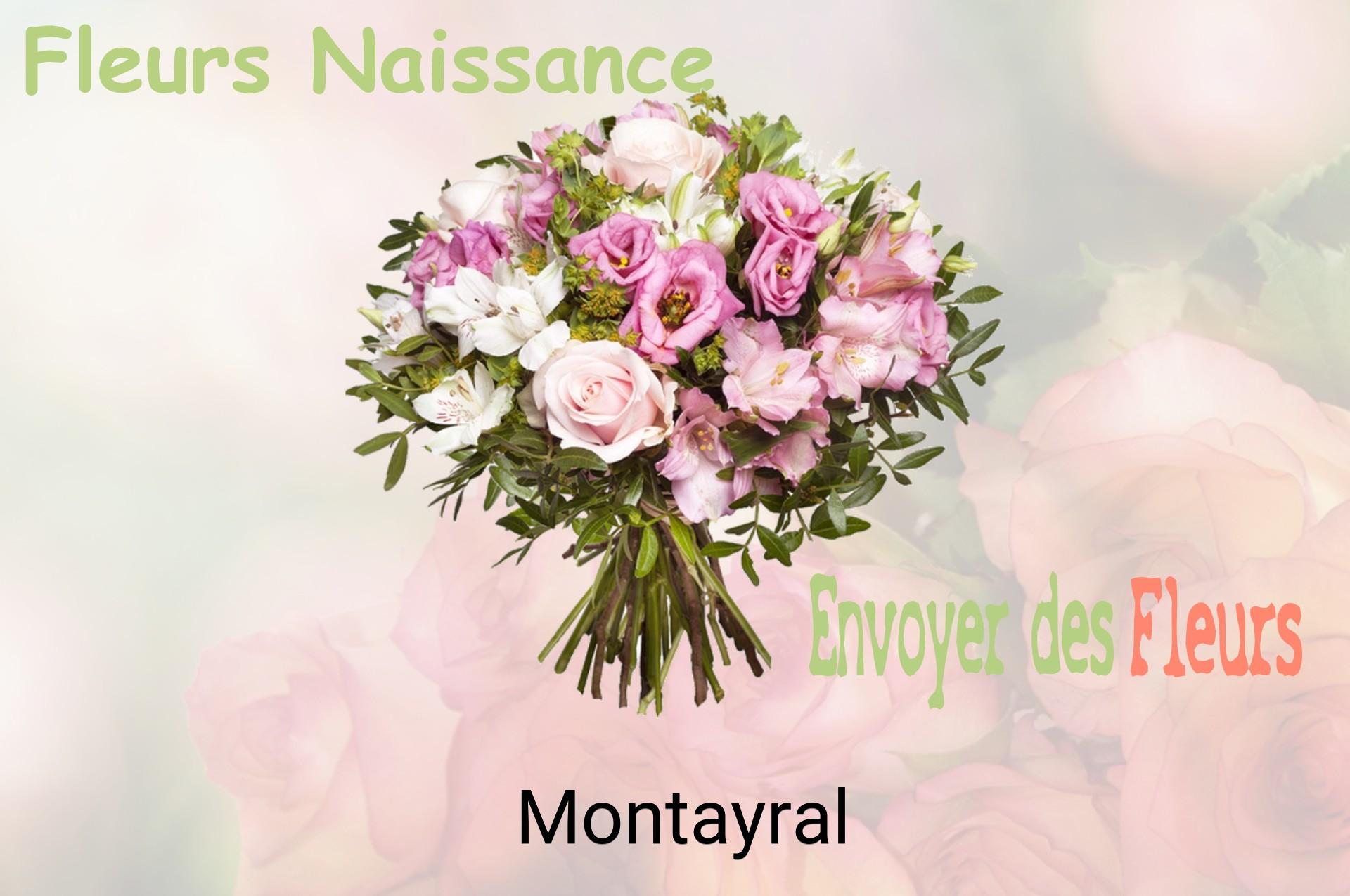 Bouquet de fleurs de naissance livré à Montayral